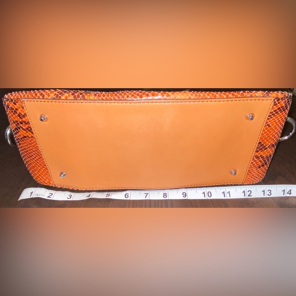 Adrienne Vittadini Python Medium Satchel Bag - image 6